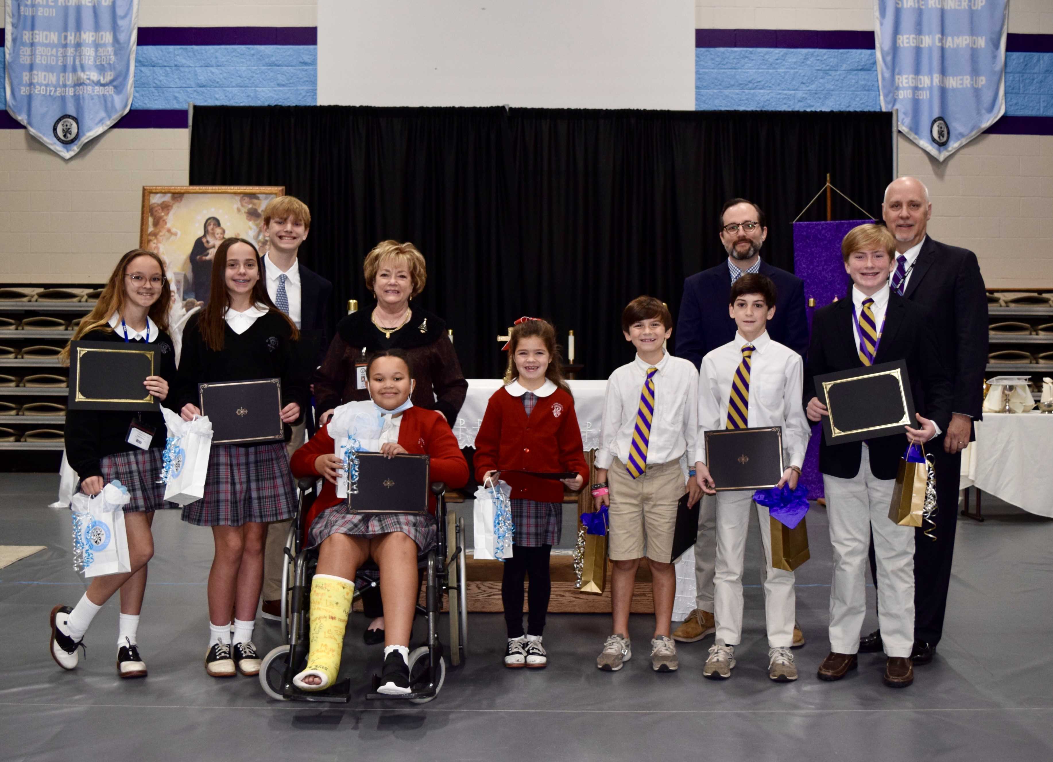 Lower School and Junior High Torch Award Winners