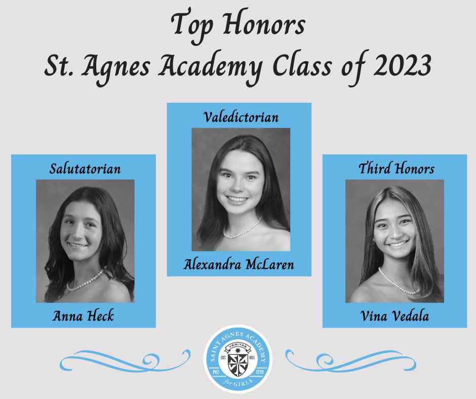 Top Honors for the St. Agnes Academy Class of 2023