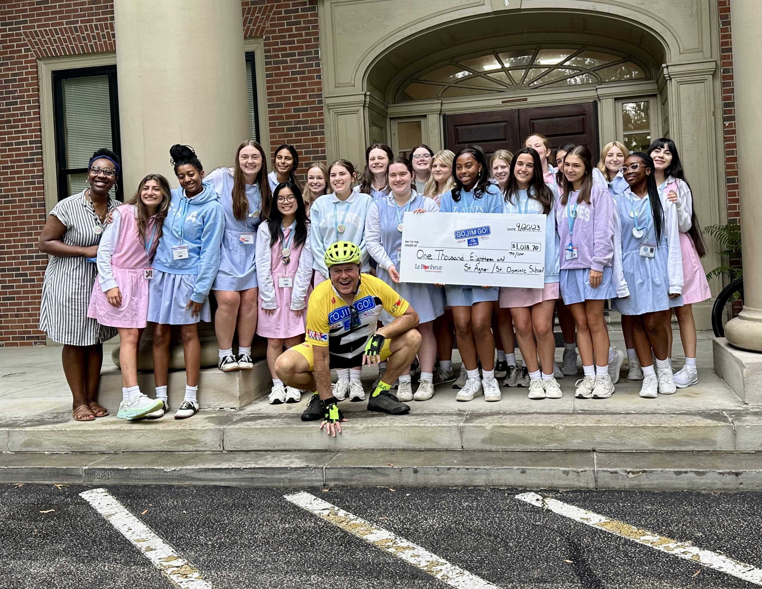 SAA Upper School Students Donate Check of Over $1000