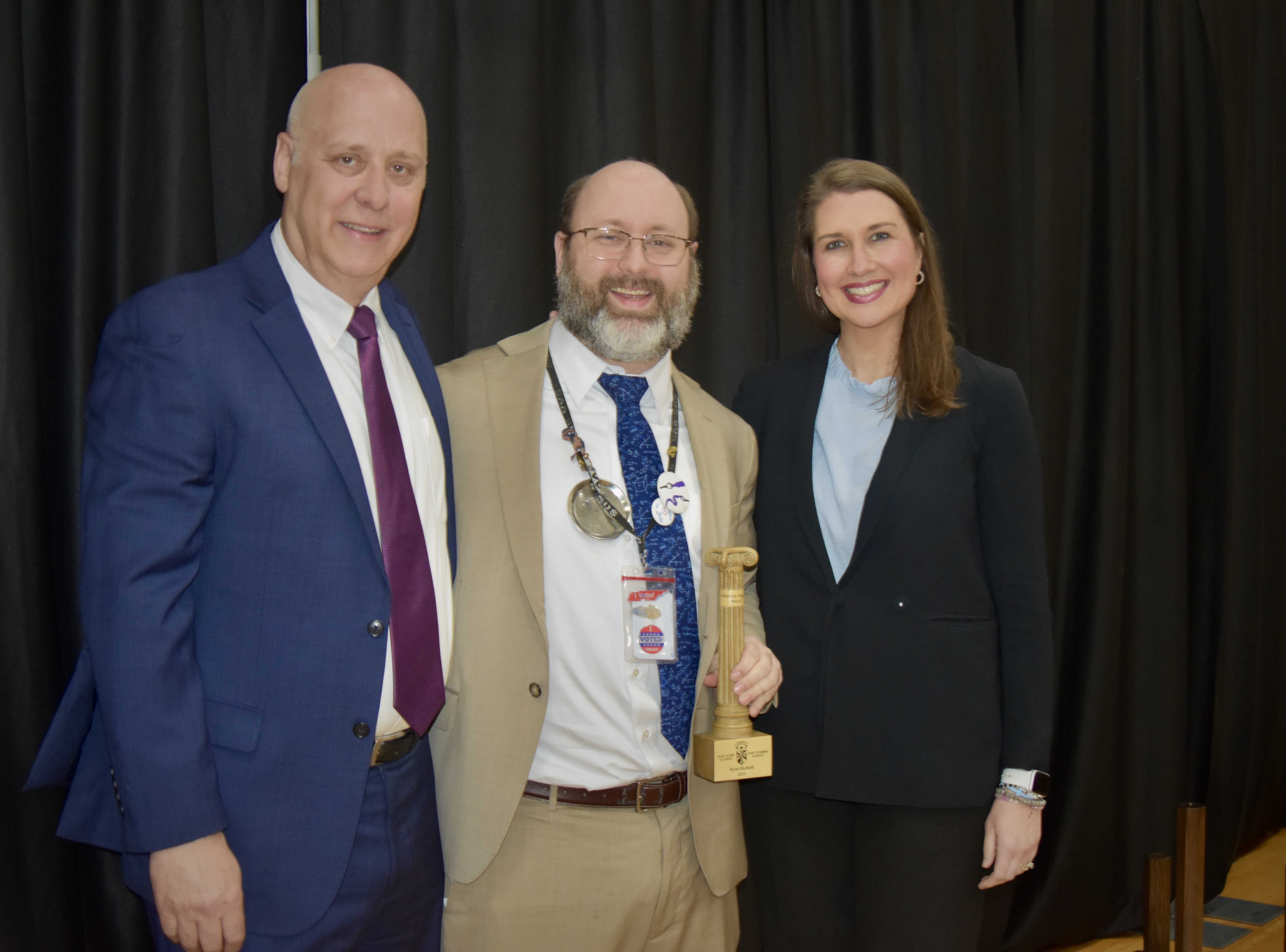 Upper School Math Teacher Ryan Burkett Honored as Outstanding Educator 
