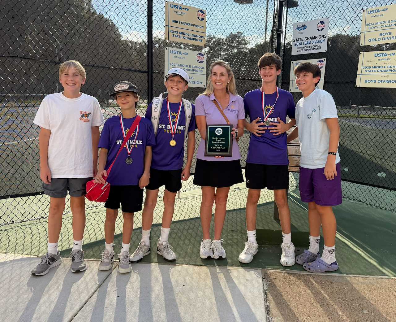 SDS Tennis Team Claims Shelby League Championship