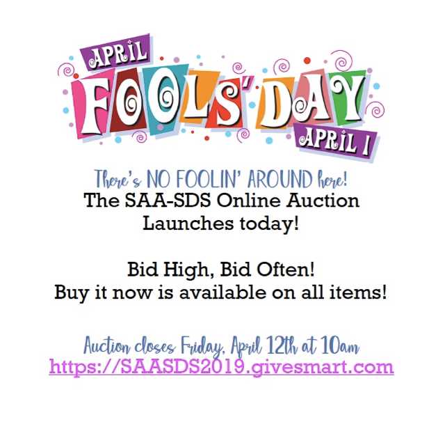 Start Your Bidding! Online Auction is Open