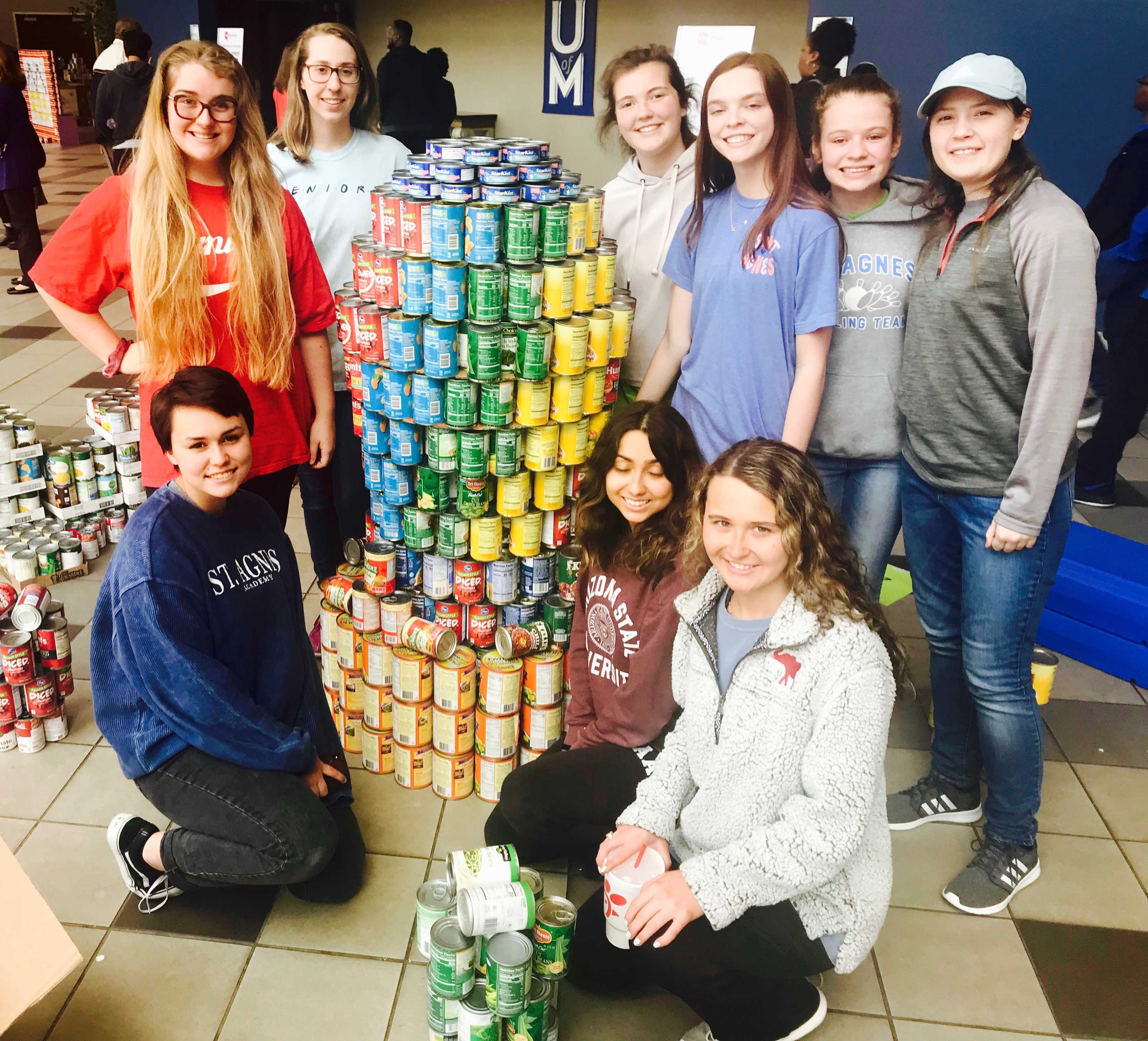 St. Agnes Canstruction Team Wins Top Engineering Honors