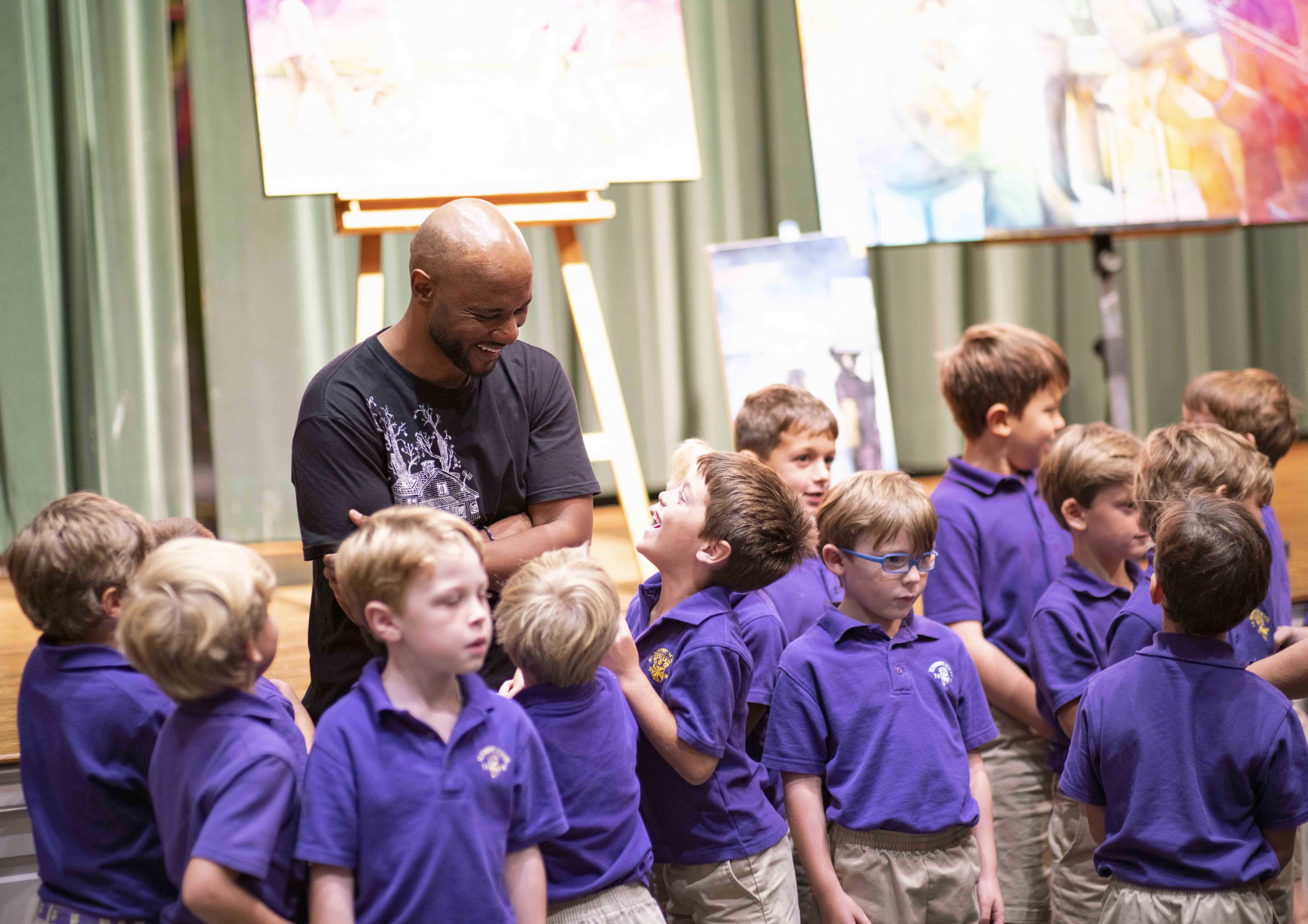 Local Artist Inspires St. Dominic Students