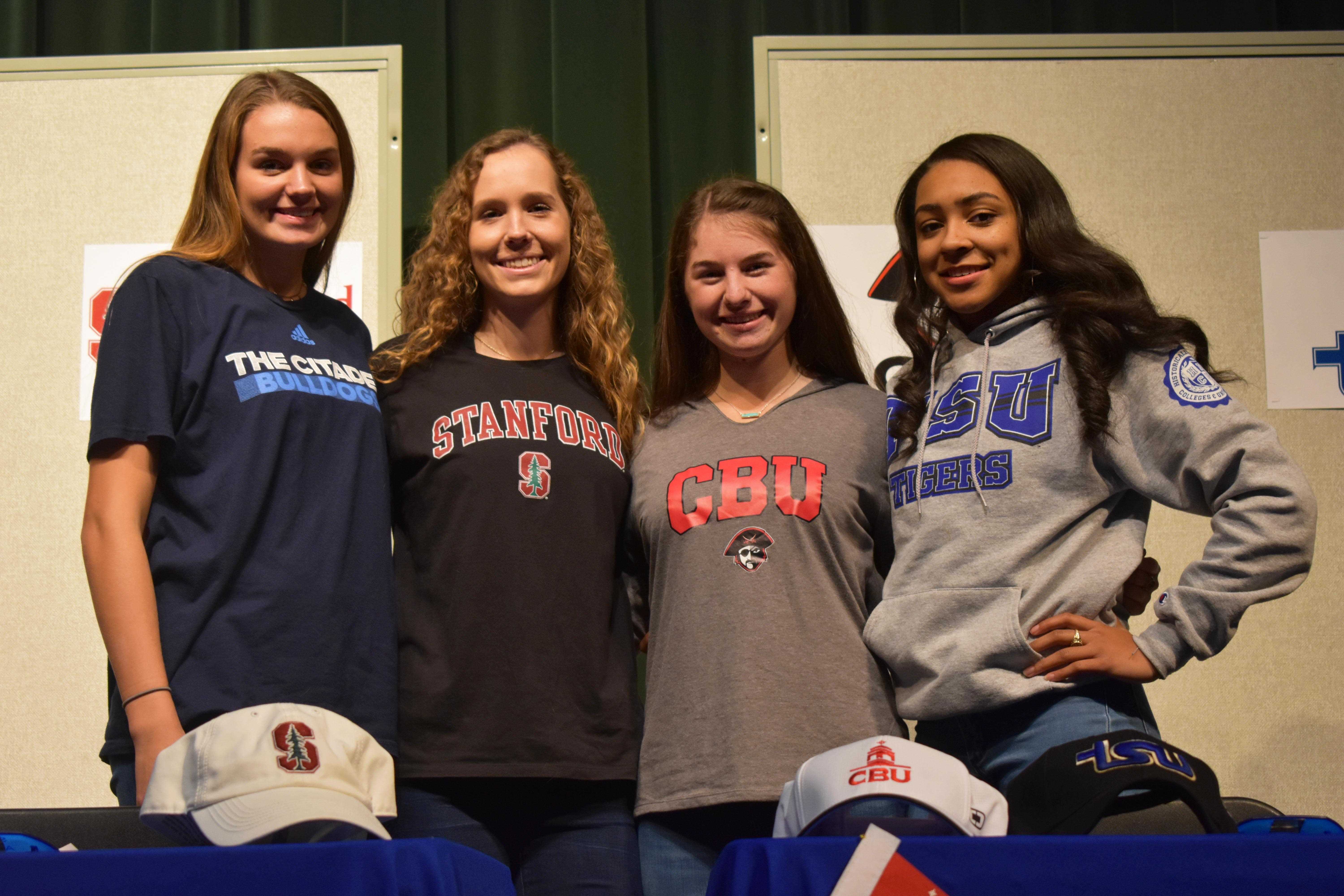 Four St. Agnes Seniors Sign National Letters of Intent